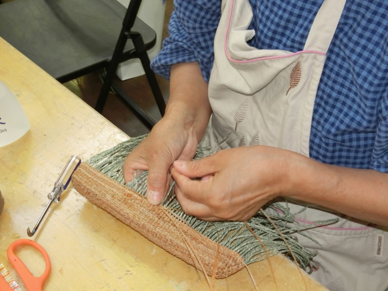 奥会津　三島町　編み組細工　ヒロロ　教室　体験